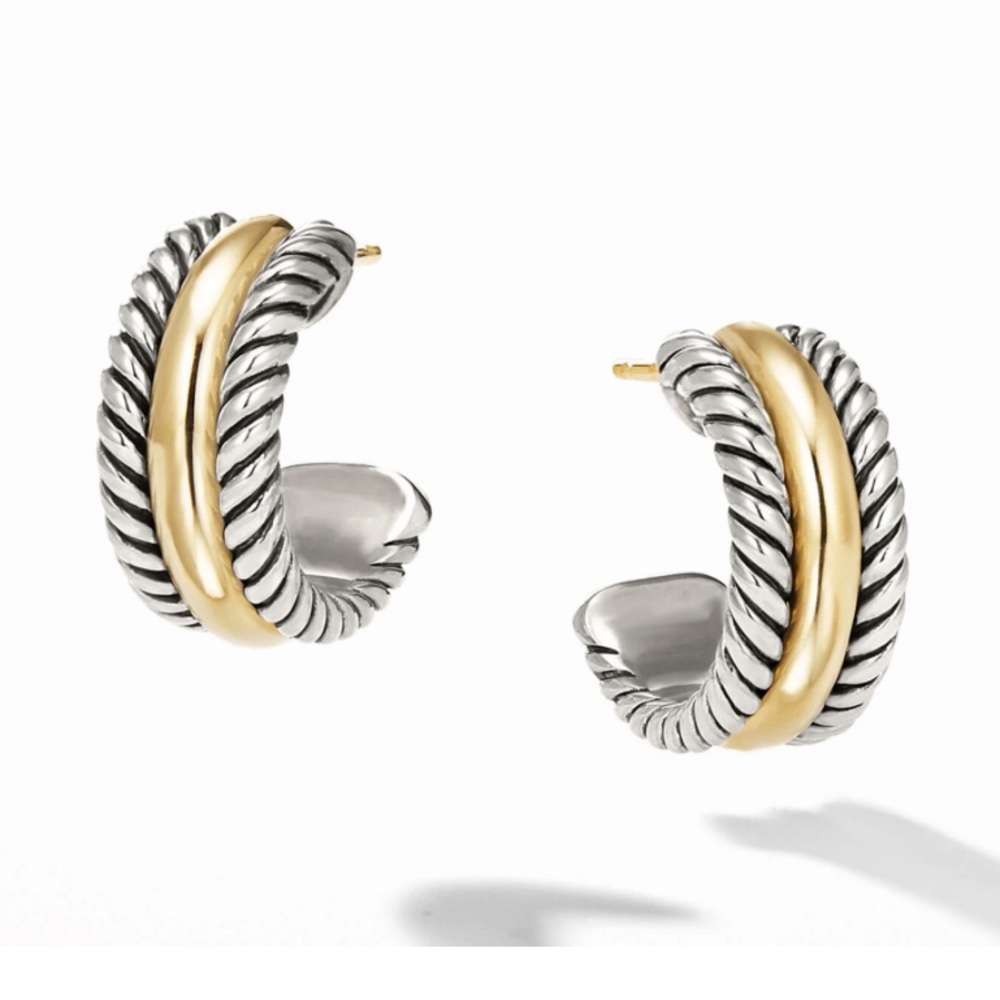 David Yurman Cable Collectibles Huggie Hoop Earrings